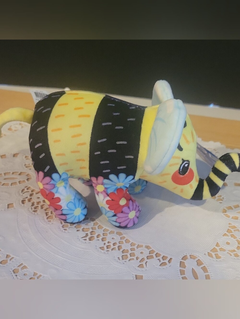 Pop Art Soft Bumble Elephant Plush Patchwork Animal Mini